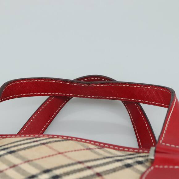 Burberry Nova Check Blue Label Hand Bag Canvas Beige - Picture 8 of 16